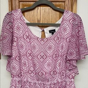 Torrid Pink Geometric Casual Dress